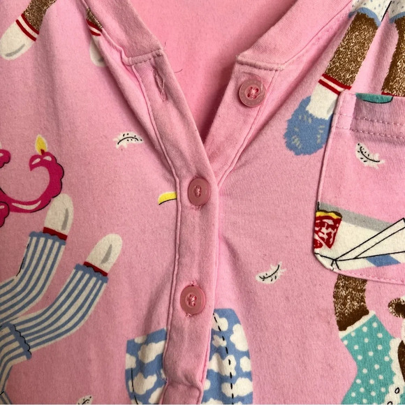 Nick &‎ Nora Ladies Sock Monkey Pillow Fight Sleep Shirt. Size Medium. - Picture 7 of 11